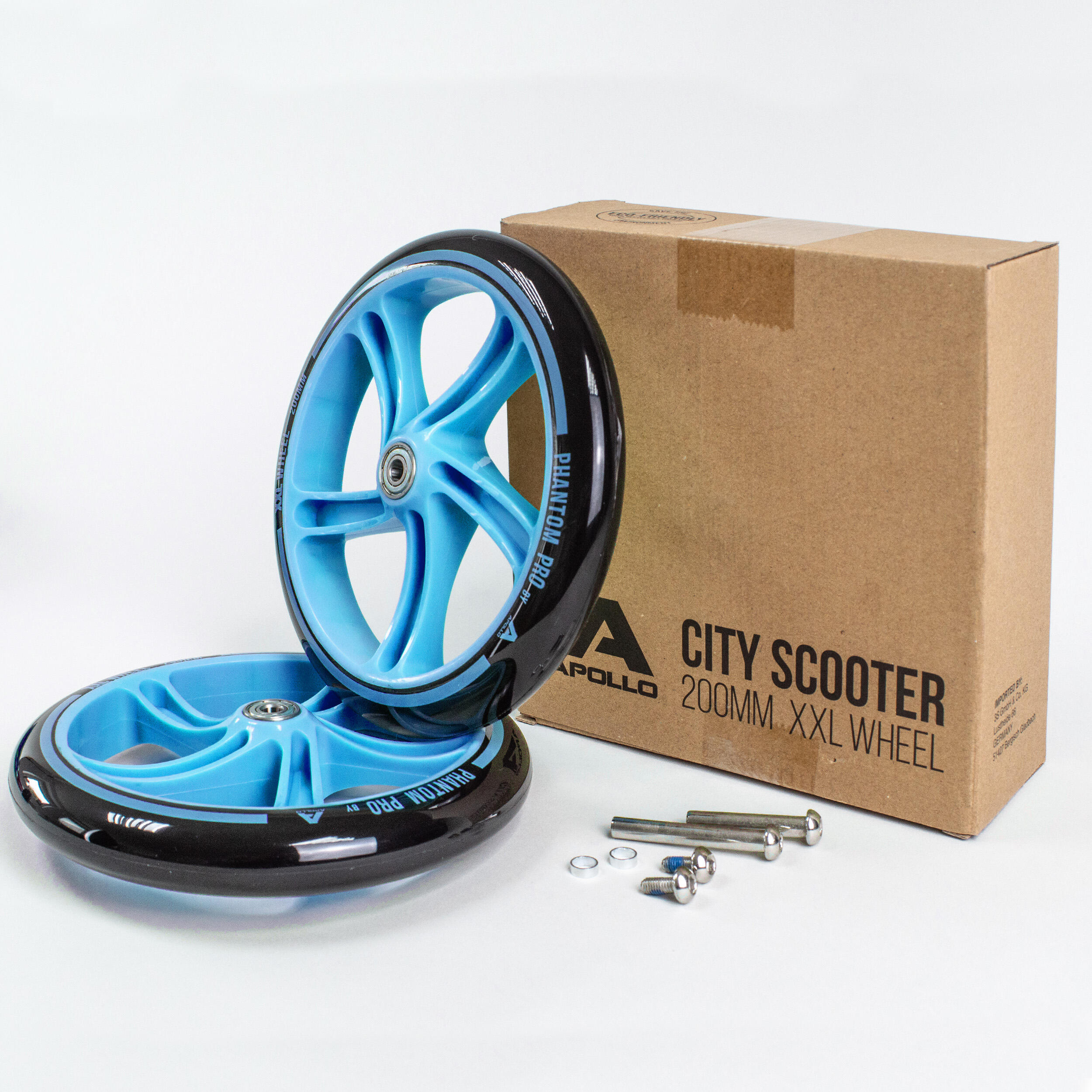 APOLLO City Scooter 200mm vervangingswielen Pro met ABEC 7, ook met LED-wielen