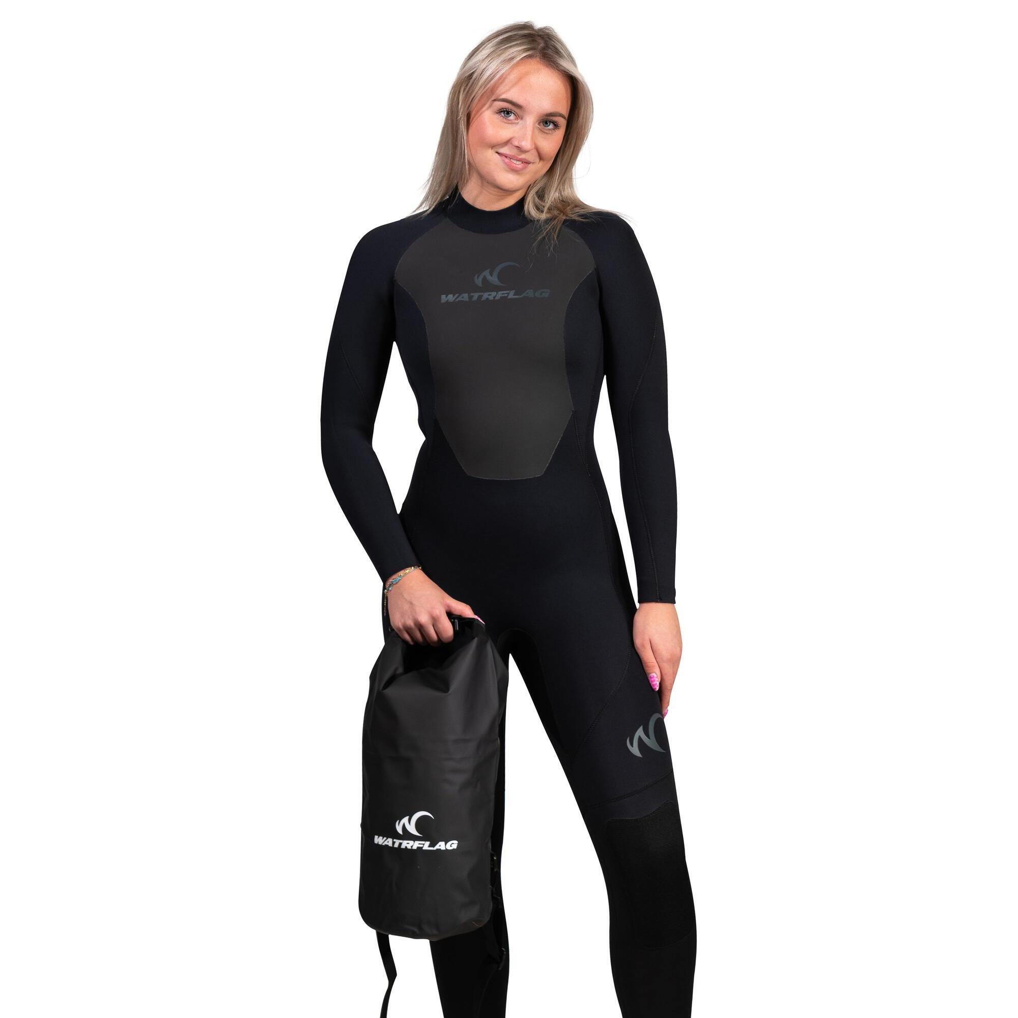Watrflag - Geelong Combinaison Femme - Pour Sports Nautiques - 4/3 Mm Néoprène Superior - Combinaison De Surf - Noir - 48 Xl - Decathlon