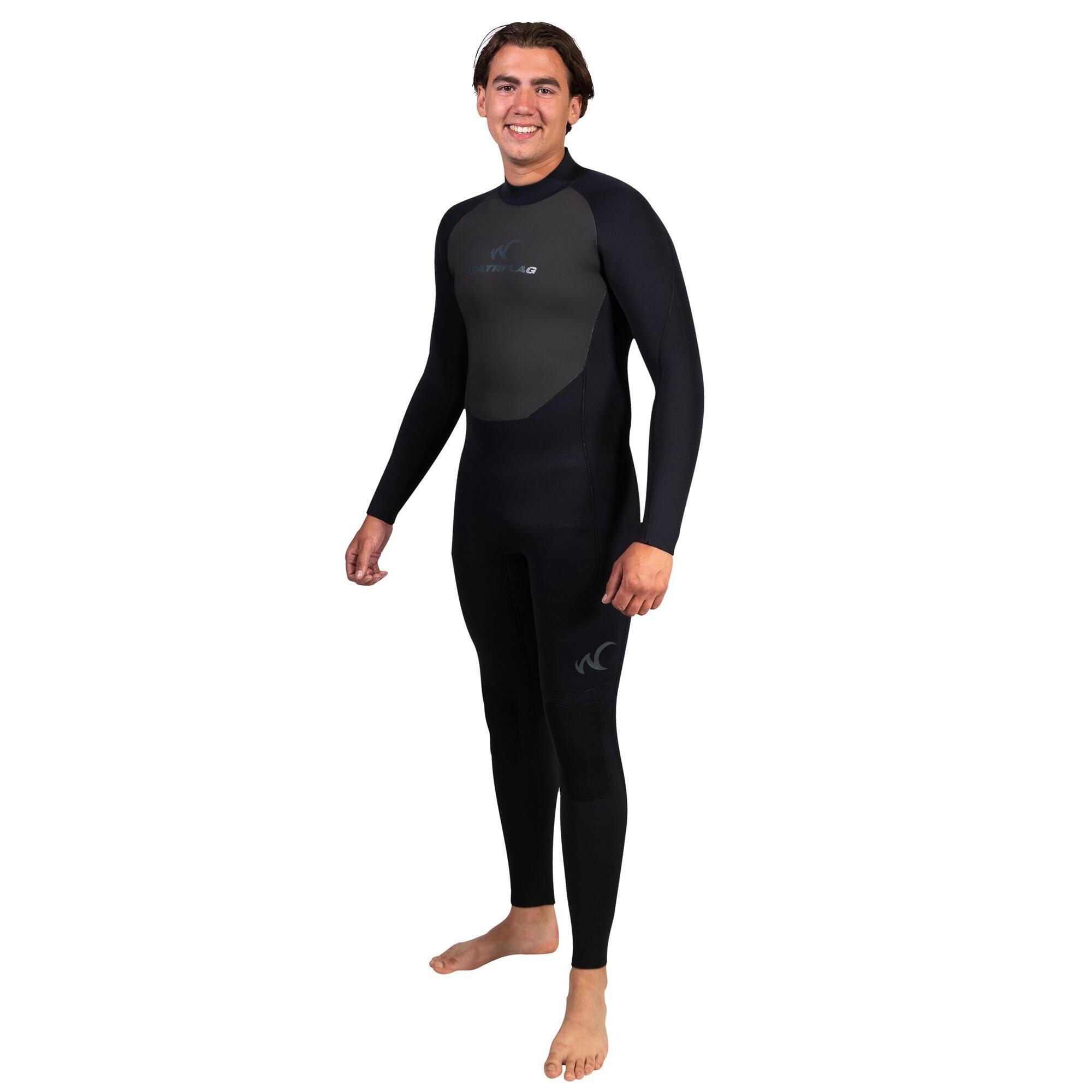 Watrflag - Hobart Hommes - Combinaison Intégrale En Néoprène Calcaire Supérieur 4/3 Mm - Combinaison De Surf - Noir - 36 Xs - Decathlon