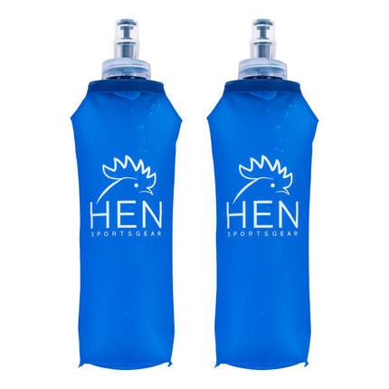 Bouteilles d'eau - gourde pliable - 500 ML 2x