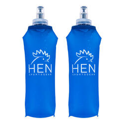 Bouteilles d'eau - gourde pliable - 500 ML 2x