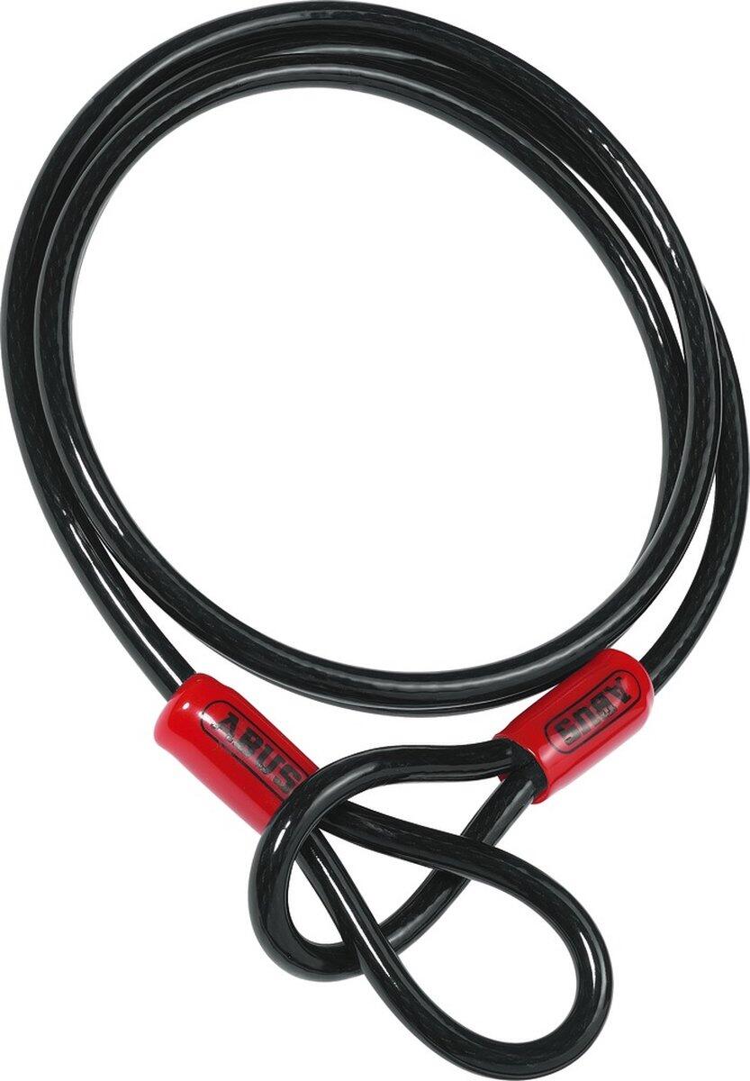 Abus Sicherungskabel COBRA 10/200 Stahl, L=2.000mm, Ø=10mm, schwarz 3/4