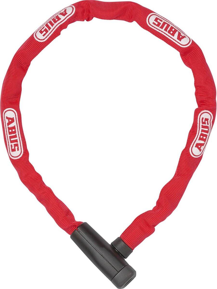 ABUS 5805K Chain Lock 75 cm - Red - Durable Steel Bicycle Lock 3/4