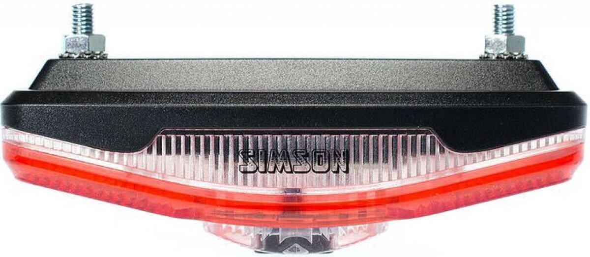Simson Batterie-Gepäckträger-Rücklicht Cliff 1 LED an/aus 3/5