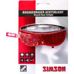 SIMSON Batterie de porte-bagages arrière LED rouge