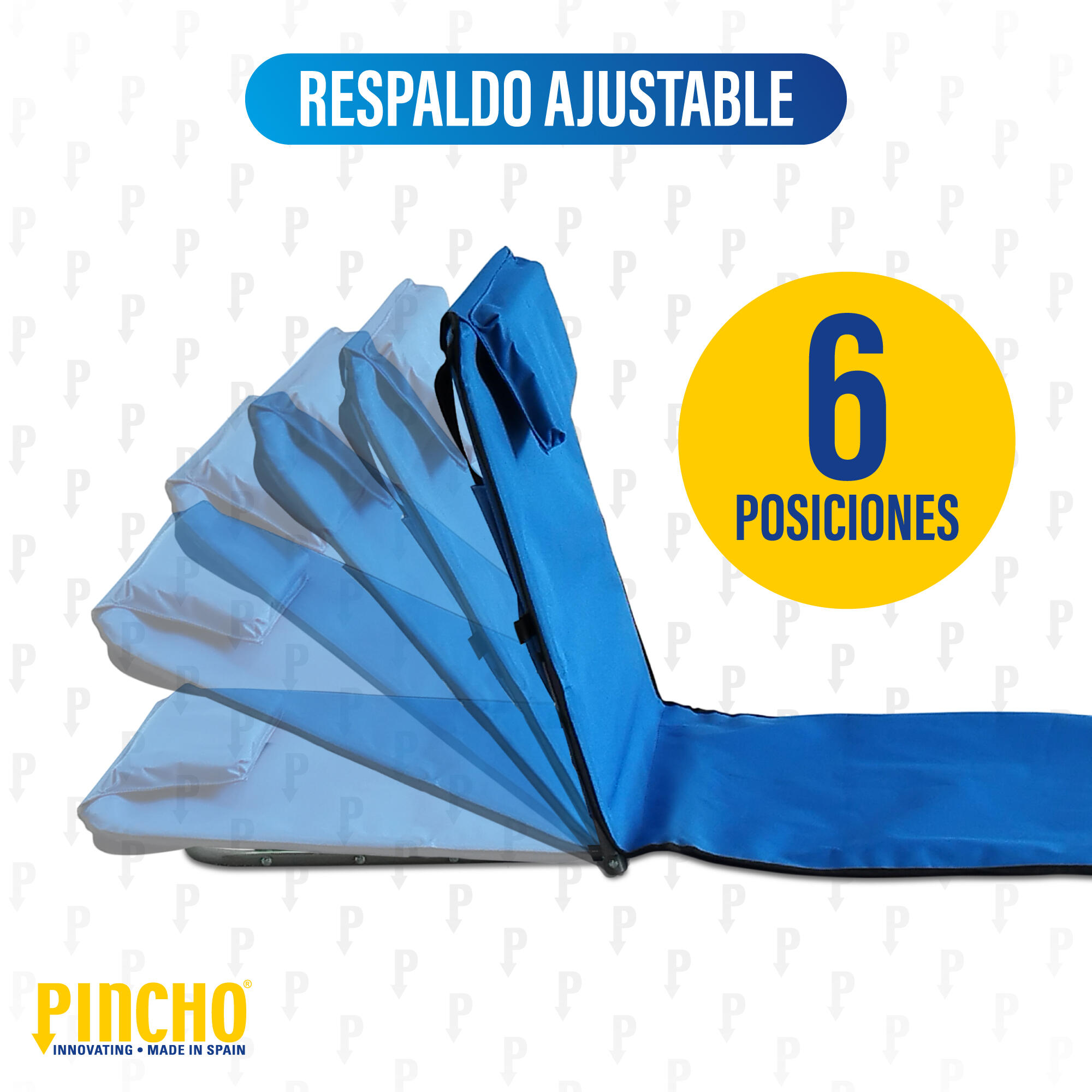 Esterilla de Playa Plegable portatil con Respaldo Ajustable 4/6