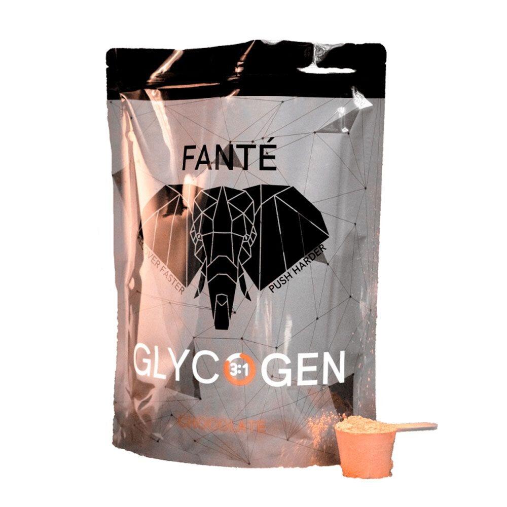 Bebida de recuperação cacau com glicogénio fanté