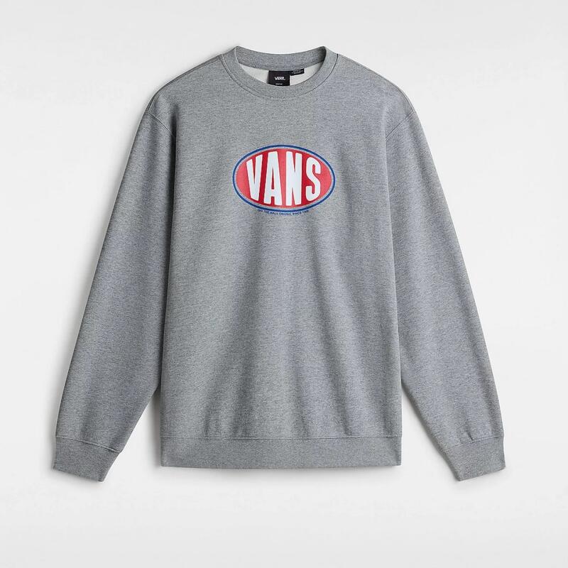 Sudaderas Hombre Vans Spray On Loose Crew Gris