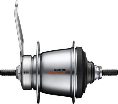 Shimano nexus 7 versnellingsnaaf met terugtraprem - 36 gaats - zilver