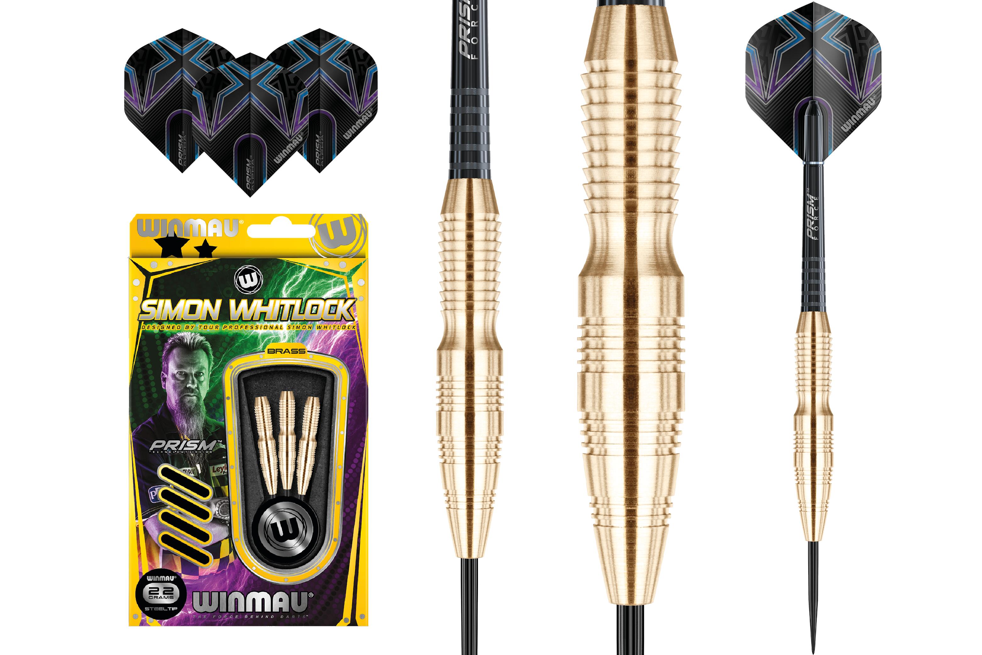 Winmau Dart Board Brass Darts Simon Whitlock Steel Tip