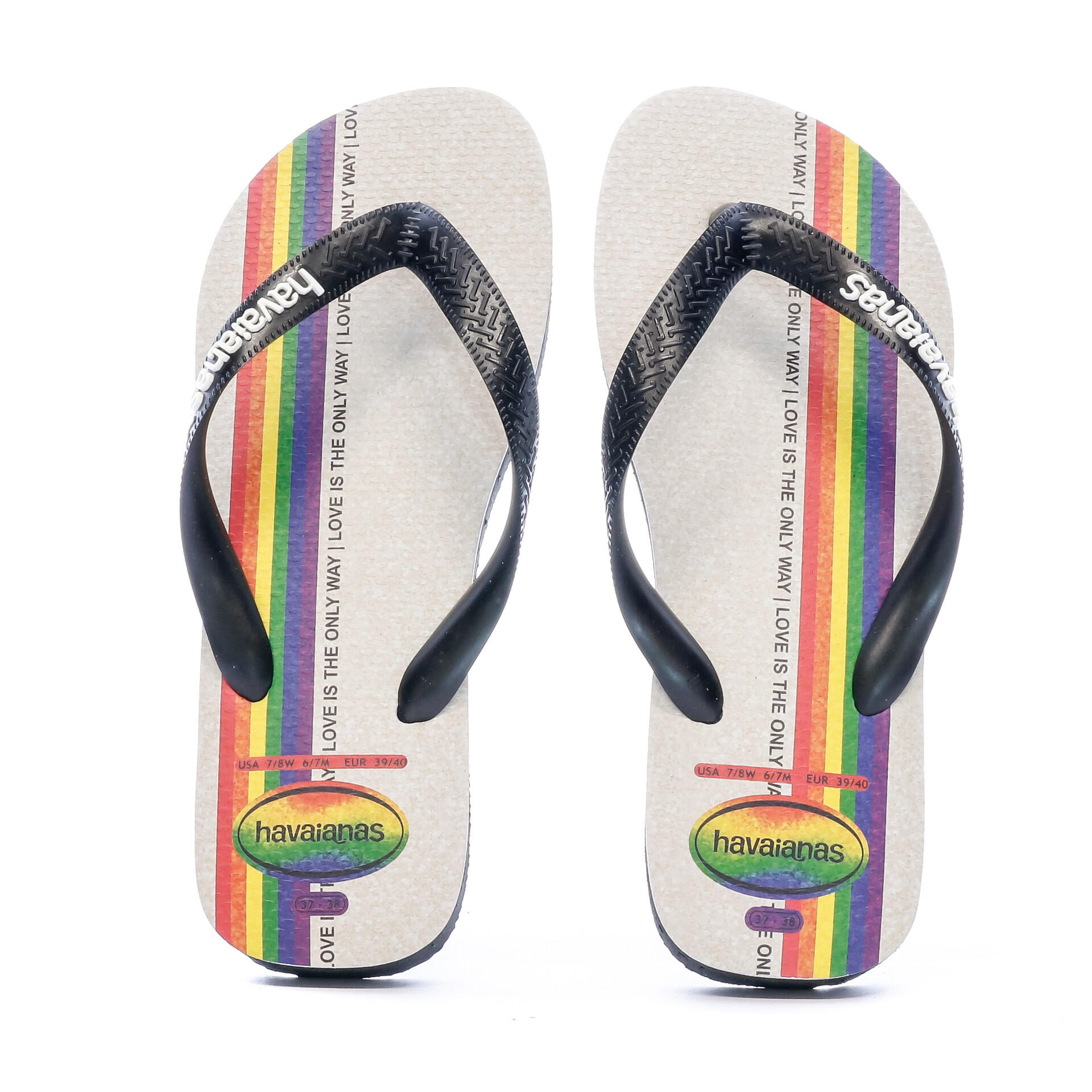 Chanclas Havaianas Top Pride Blancas Unisex 4/4
