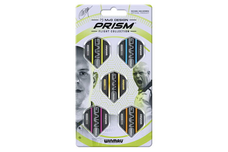 Winmau MVG Prism Flight Collection 100 Micron (Pack of 5 sets of 3 fights)