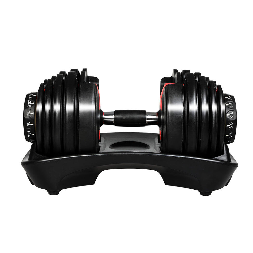 Centra Adjustable Dumbbell Single Weight Plates Home Gym Fitness Exercise