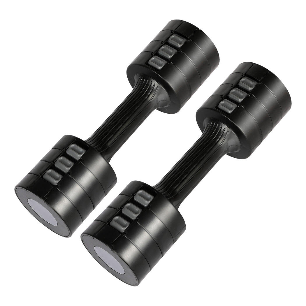 Centra 2x2.5kg Adjustable Dumbbell Set - Black