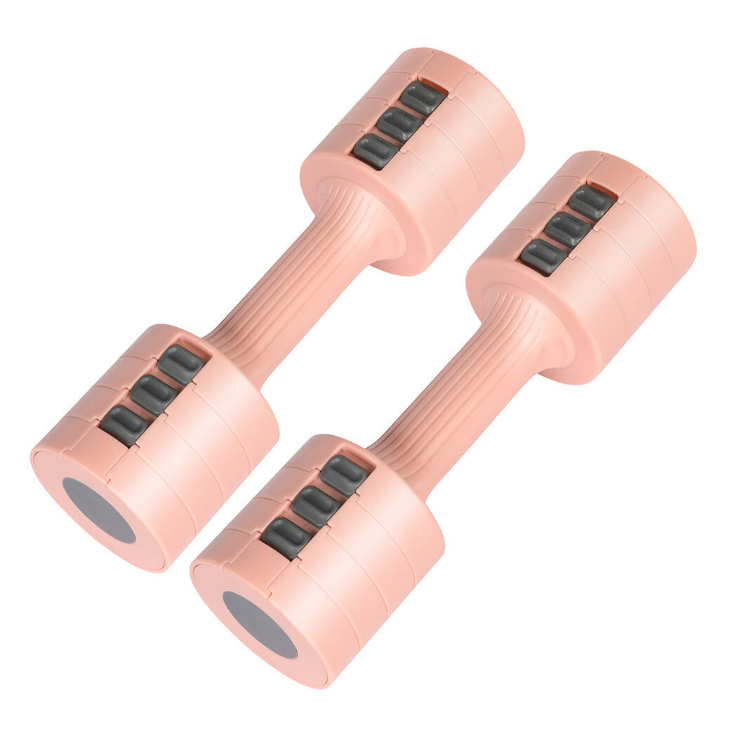 Centra 2x2.5kg Adjustable Dumbbell Set -Pink