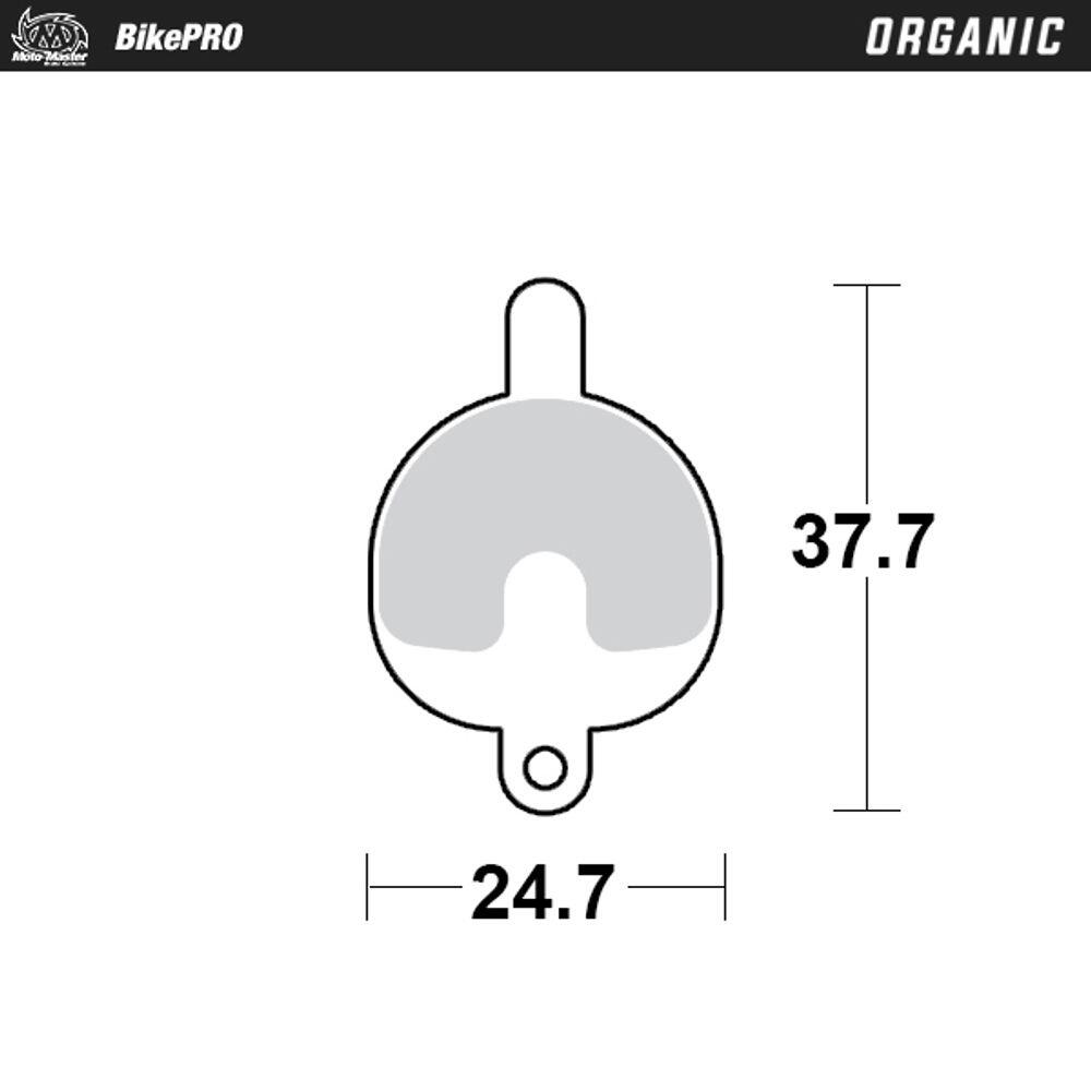 Pastillas de freno orgánicas para bicicleta con mezcla de resina - Logan DX 2/4