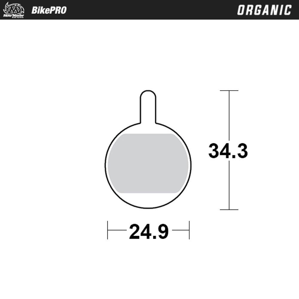 Pastillas de freno orgánicas para bicicleta - Promax DS400, 610, 650 2/4