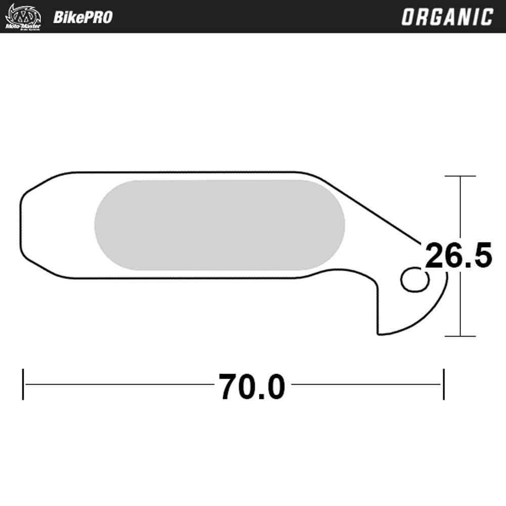 Pastillas de freno orgánicas para bicicleta  - Magura Gustav M (00-11) 2/4