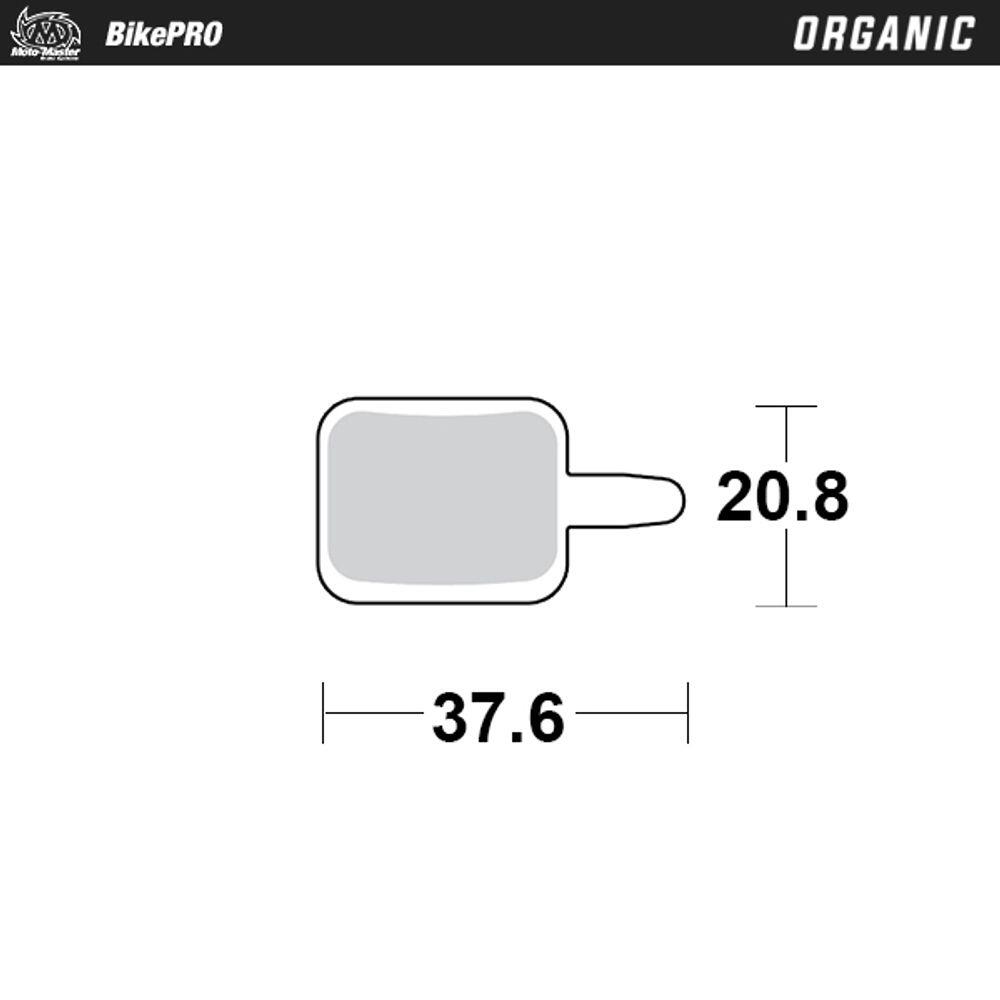 Pastiglie Freno Bici Organic con mescola in resina - Assess E-Solex, Mechanical 2/4