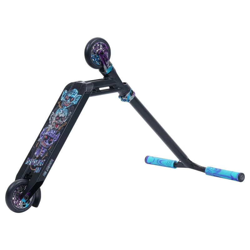 Psychic Delinquent Mini Complete Scooter- Zwart, Blauw en Paars