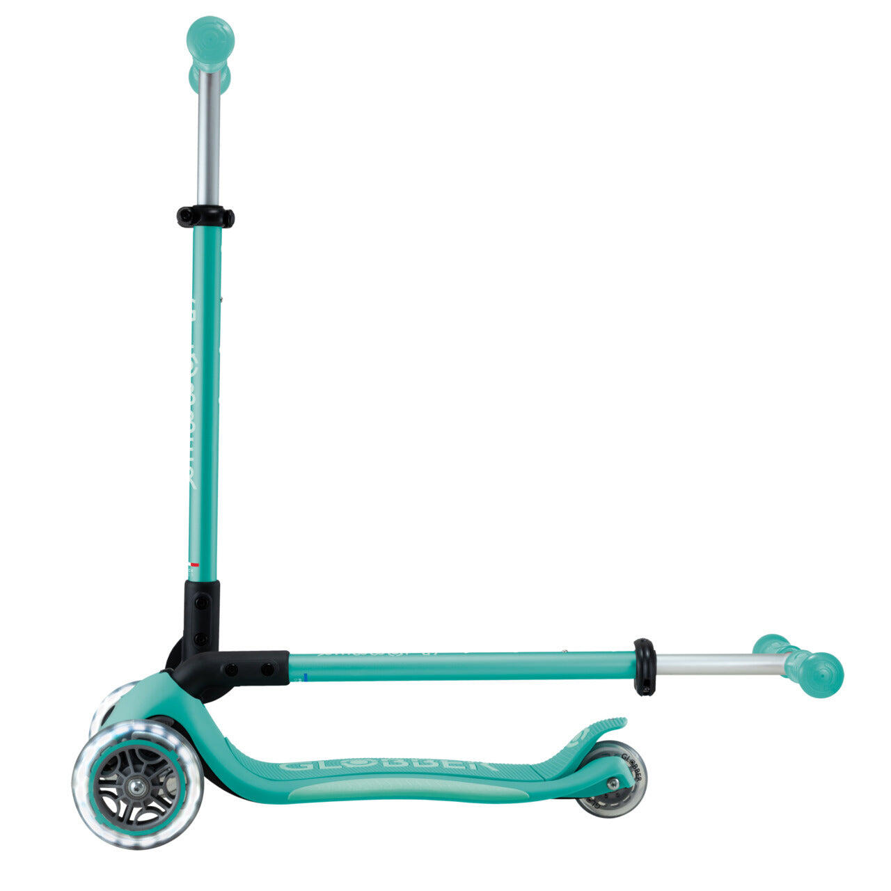 Trottinette 3 Roues Globber Primo Lights - Guidon Ajustable - Roues Lumineuses - Enfants 3-9 Ans