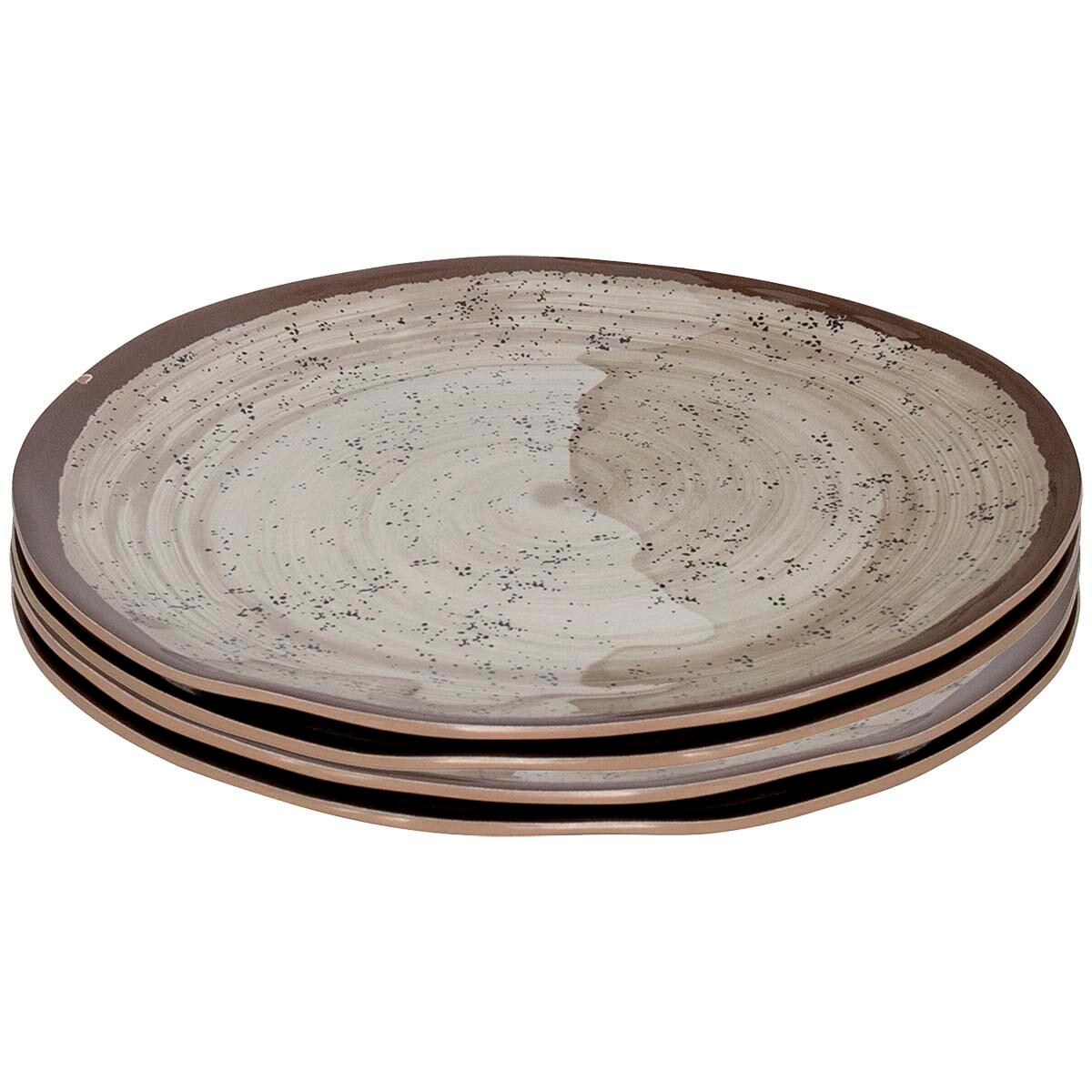 Assiette petit déjeuner - Halo - Mélamine - 4 Pièces - Beige 2/2