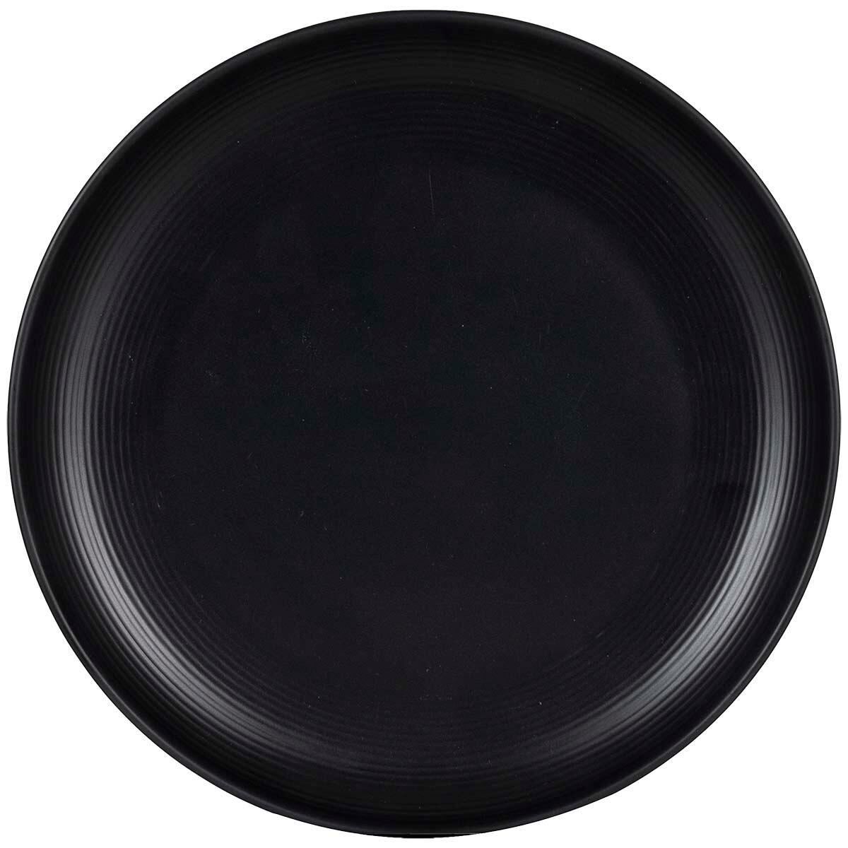 Industrial - Assiette plate - Orville - Mélamine - 4 Pièces - Noir 4/4