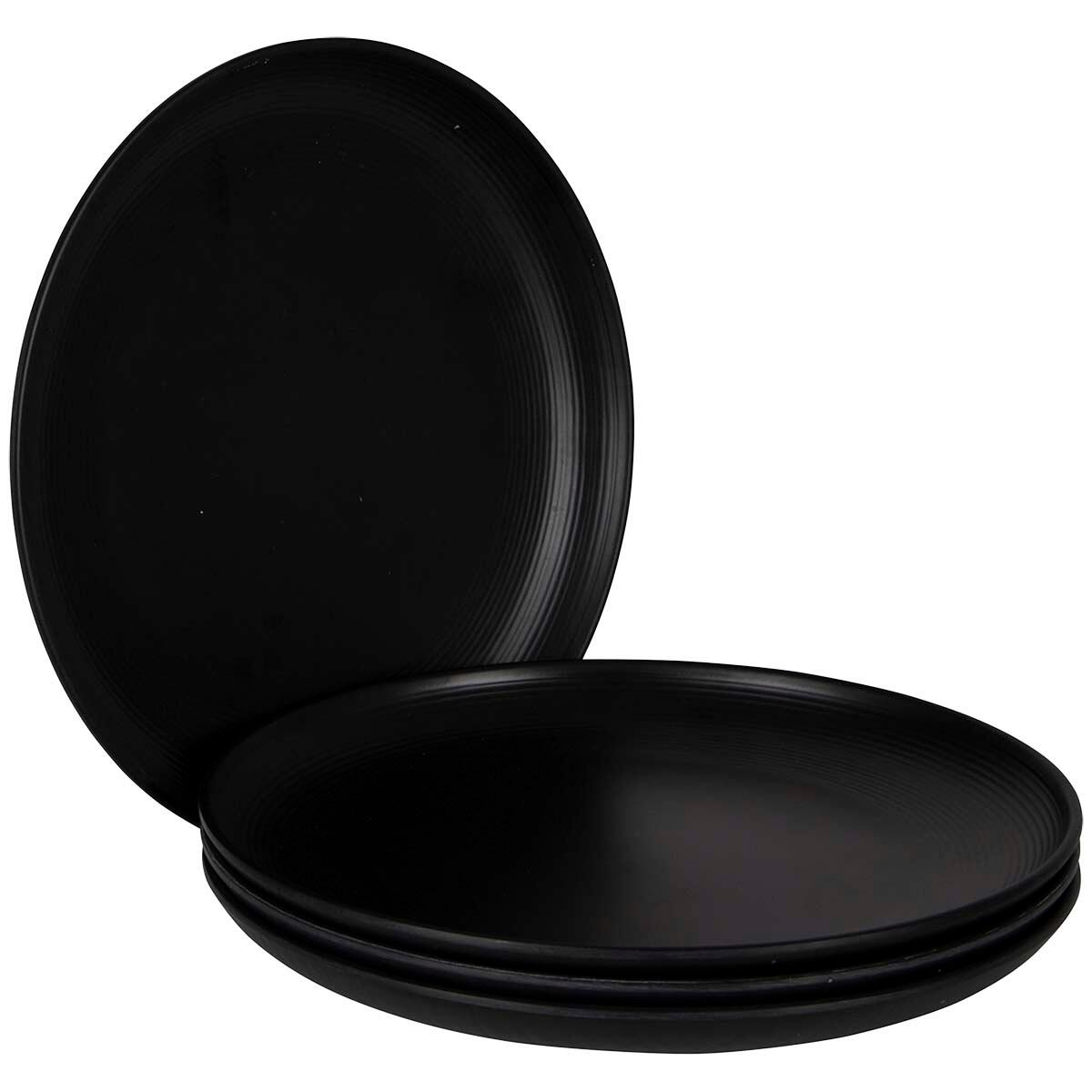 BO-CAMP Bo-Camp Industrial collection Frühstücksteller Orville 4 Stück Schwarz