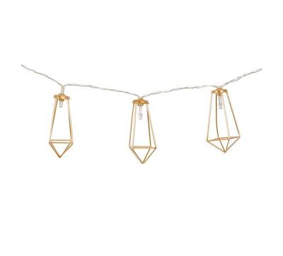 Industrial - lichtketting - galvin - 10 lichten - 5 lumen - goud