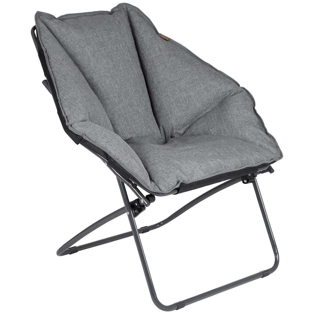 BO-CAMP Bo-Camp Urban Outdoor collection Moon chair Silvertown Olefin Grijs
