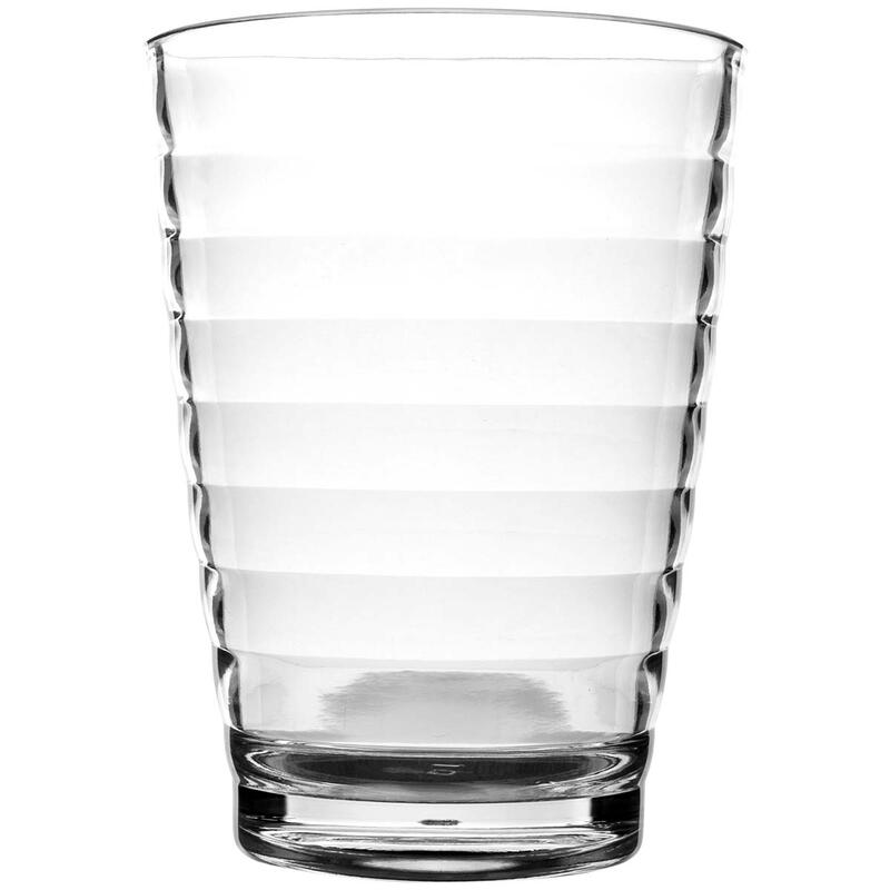 Bo-Camp - Vaso para limonada - Acanalado - 350 ml - 4 Piezas