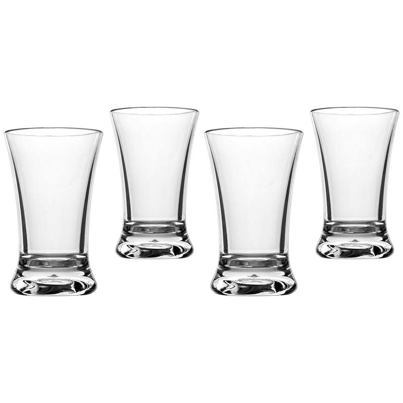 Lot de 4 verres à liqueur Camping Shots courts verre plastique Pinnchen 45ml