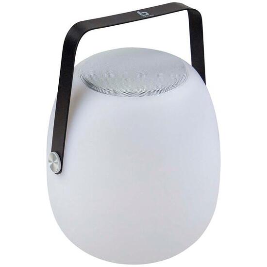 Bo-Camp Tafellamp met Bluetooth speaker Wade LED wit en zwart