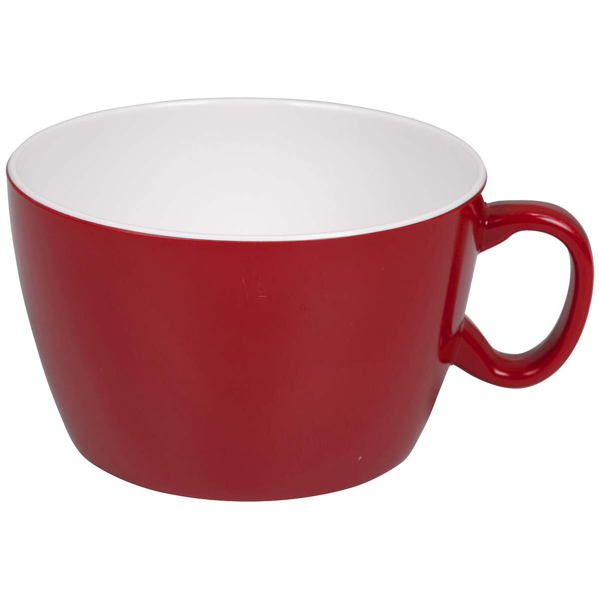 Bol à soupe - Bicolore - Mélamine - 4 Pièces - Rouge 2/2