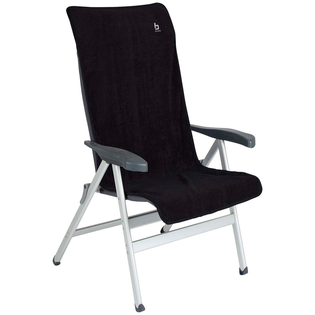 Toile de chaise - M - Universel - Tissu éponge - Coton - Anthracite 3/5
