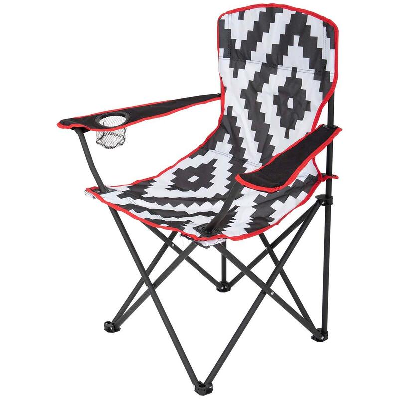 Bo-Camp - Urban Outdoor - Silla plegable - Madison - Negro/Blanco