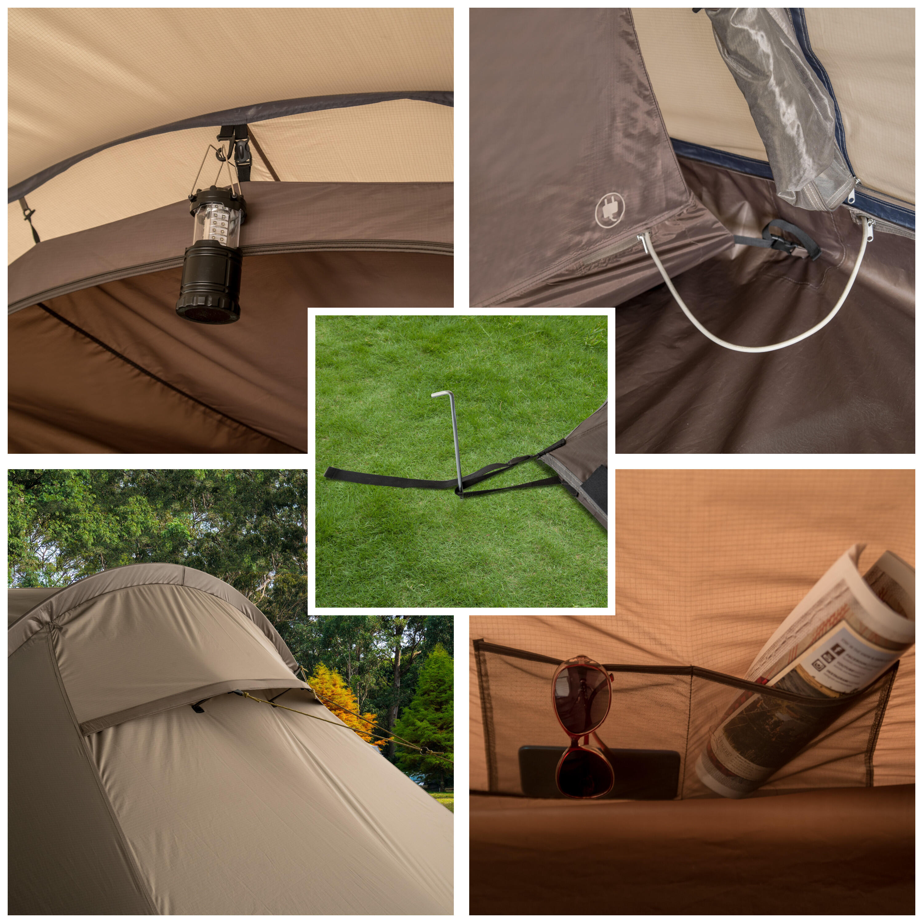 DURDANTA | Tienda túnel trekking confort 4 personas 5/6