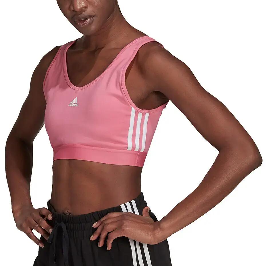 Stanik sportowy damski adidas Essentials 3-Stripes 3/6