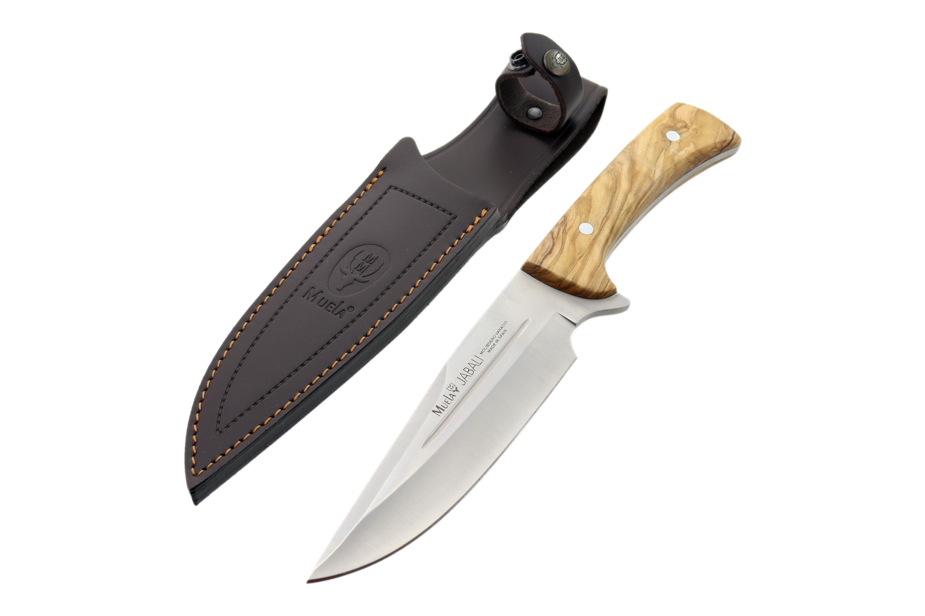Nóż myśliwski buscraft hiszpański full tang olive wood 170 mm 4/6