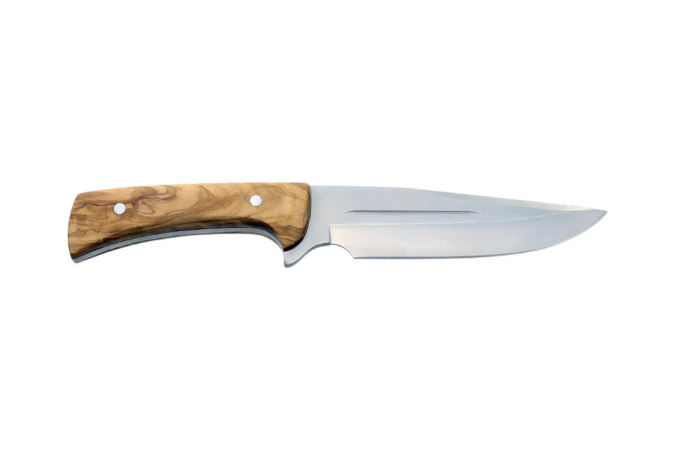 Nóż myśliwski buscraft hiszpański full tang olive wood 170 mm