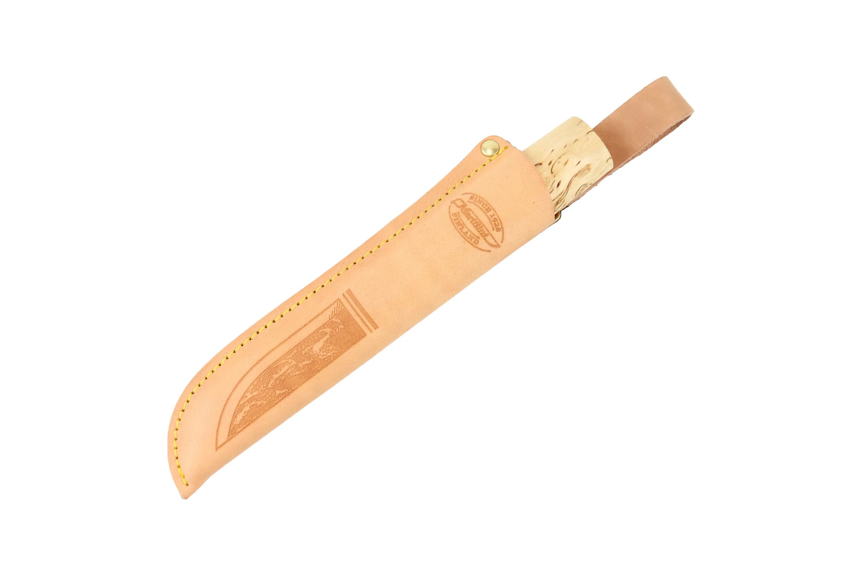 Cutit Marttiini Carving Arctic, lama 90 mm, cu teaca piele 4/5
