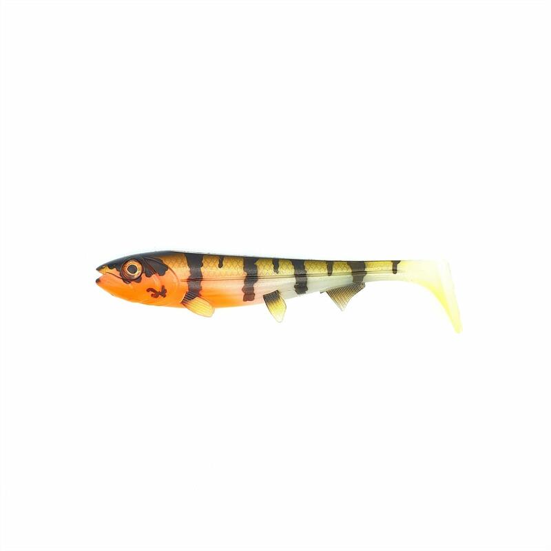 Gummiköder - Hostagevalley Shad Red Head Perch 26cm