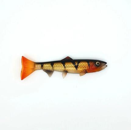 Leurre souple Hostagevalley Troubletail 18 cm noir/jaune 61 g