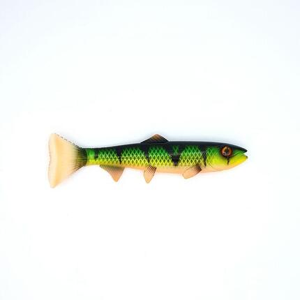 Leurre souple Hostagevalley Troubletail 18 cm noir/jaune 61 g