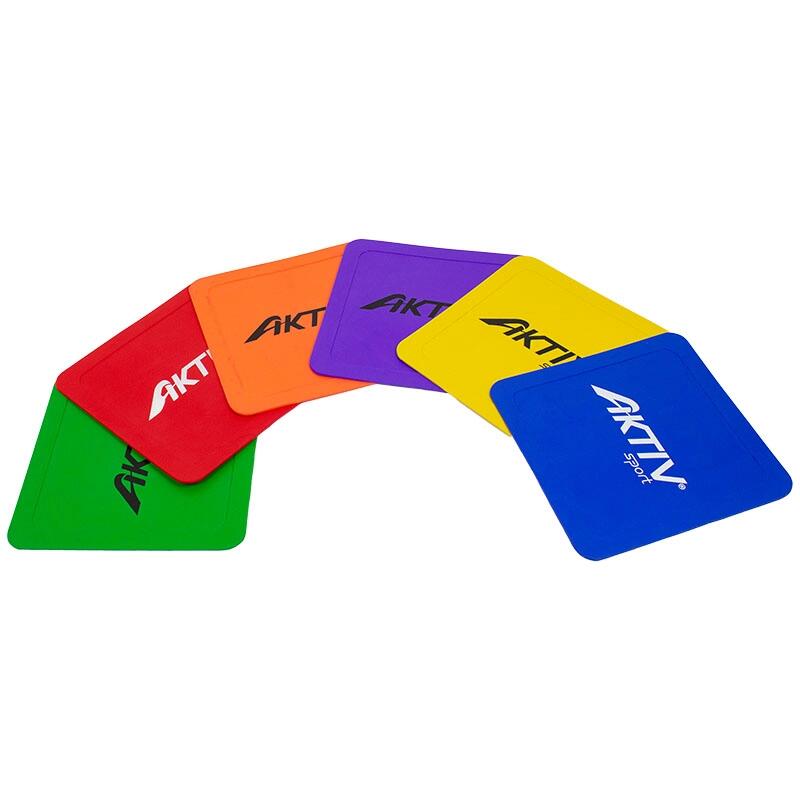 Set di segnalatori da pavimento quadrati Aktivsport - 6 pezzi. 3/4