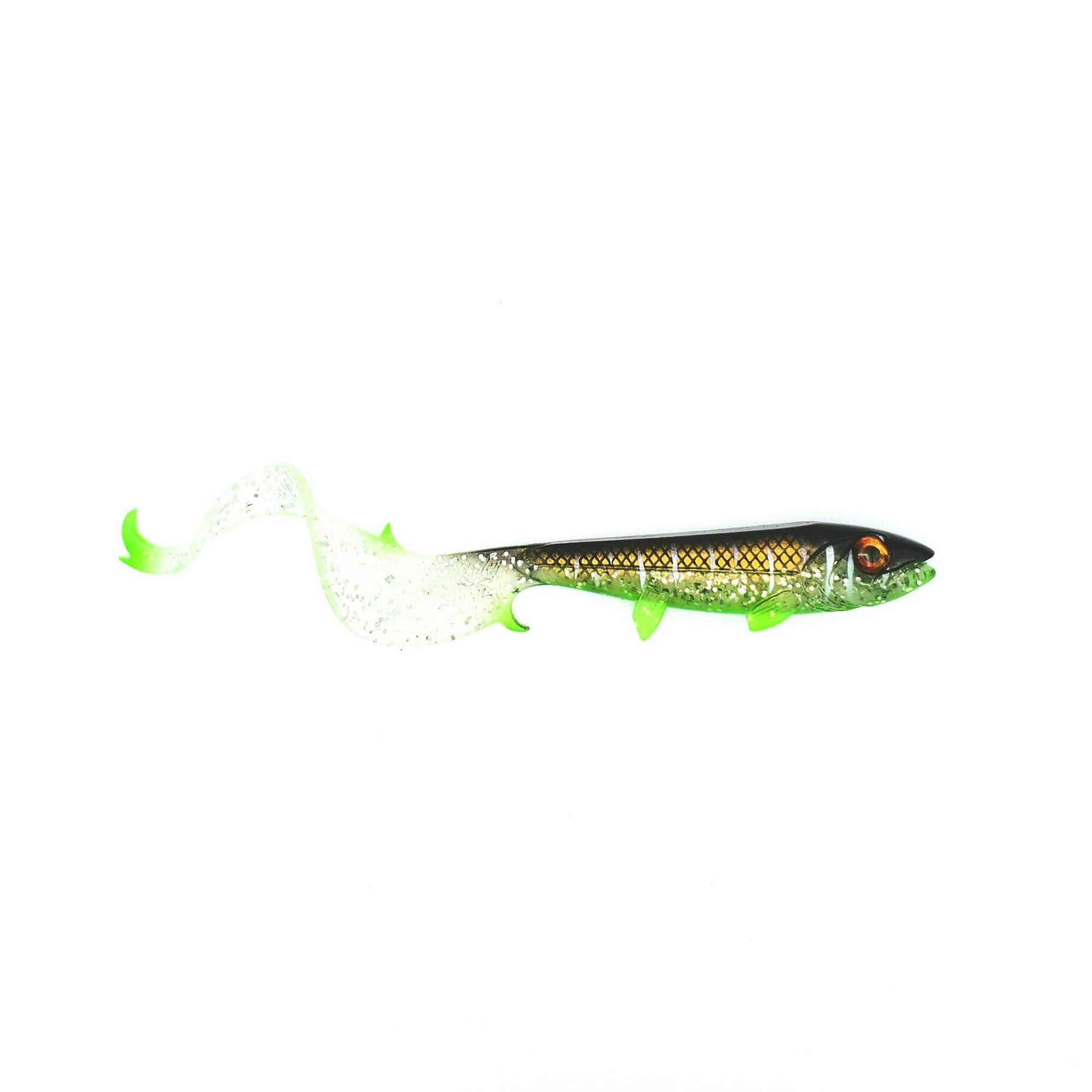 Hostage Valley - Leurre Souple - Hostagevalley Curlytail Clear Malawi 24cm - Leurre Souple - Jaune|vert - No Size - Decathlon