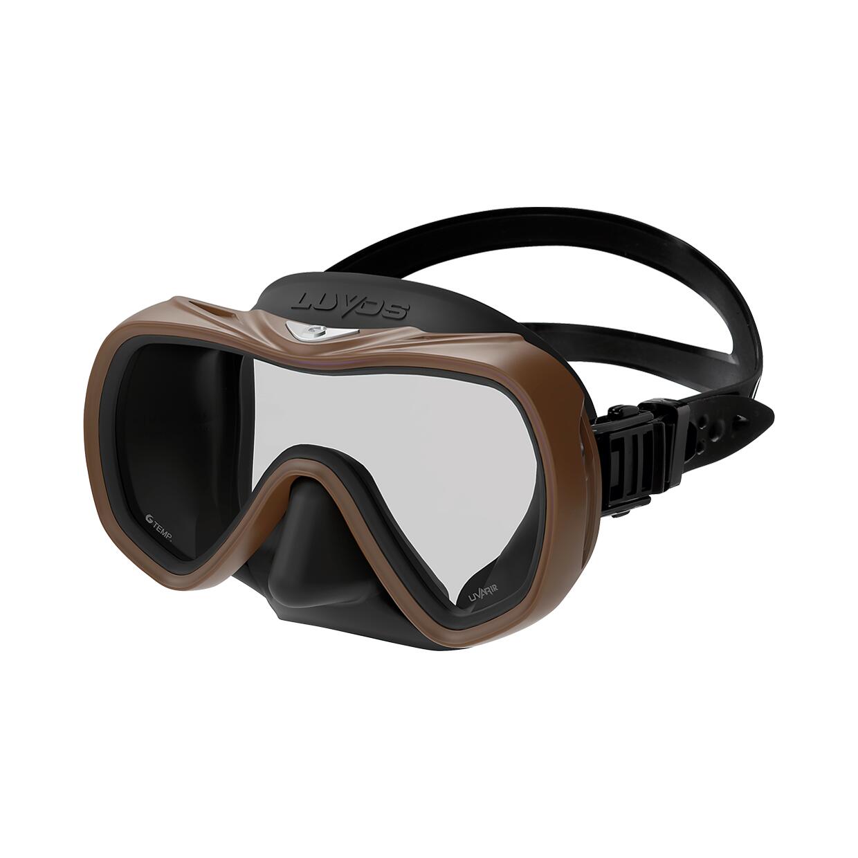 LUVOS UV380CUT AR IR Diving Mask (Clear Lens) - White