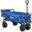 Carrinho de transporte azul Outsunny