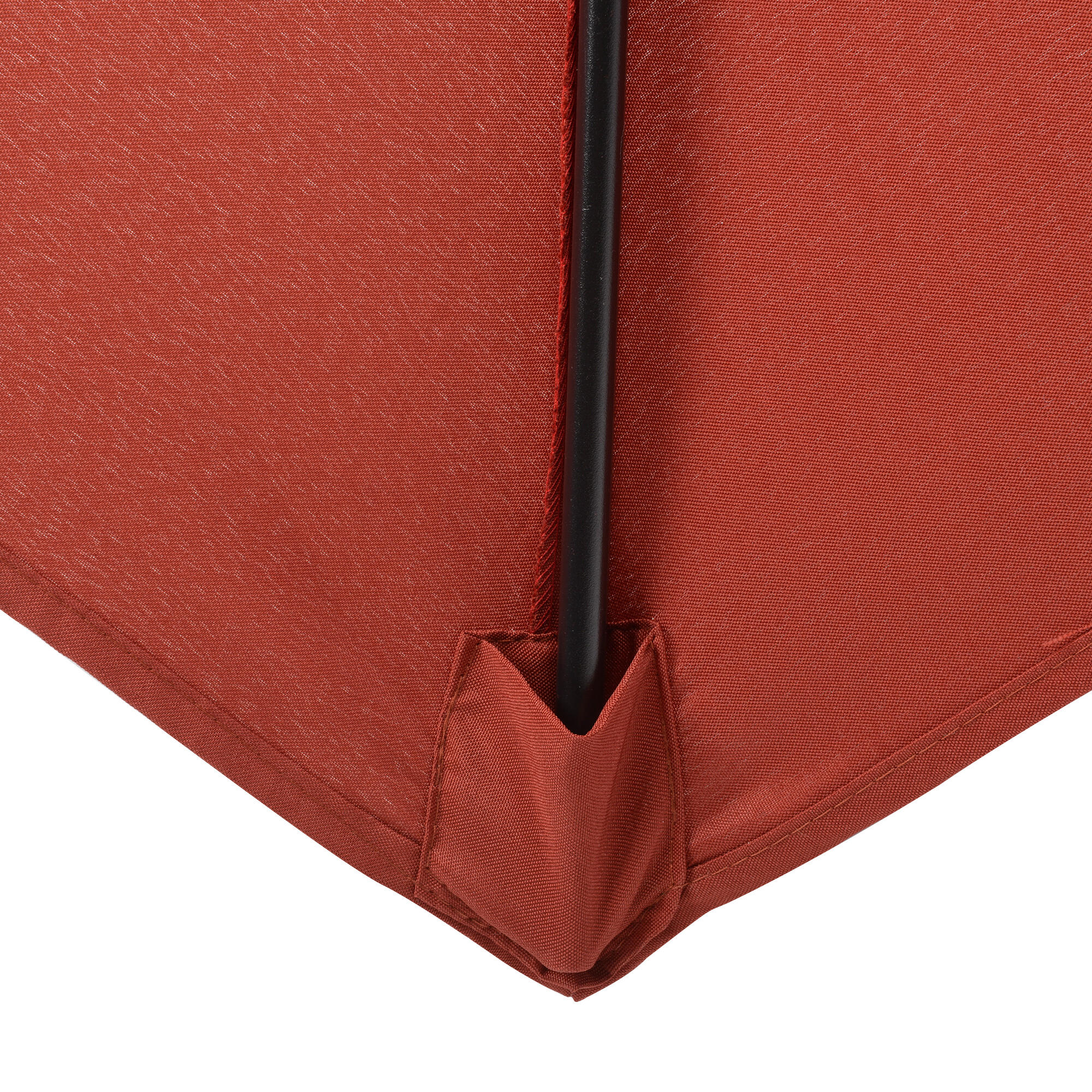 Sombrilla Outsunny 196x196x204 cm Rojo Vino 5/7