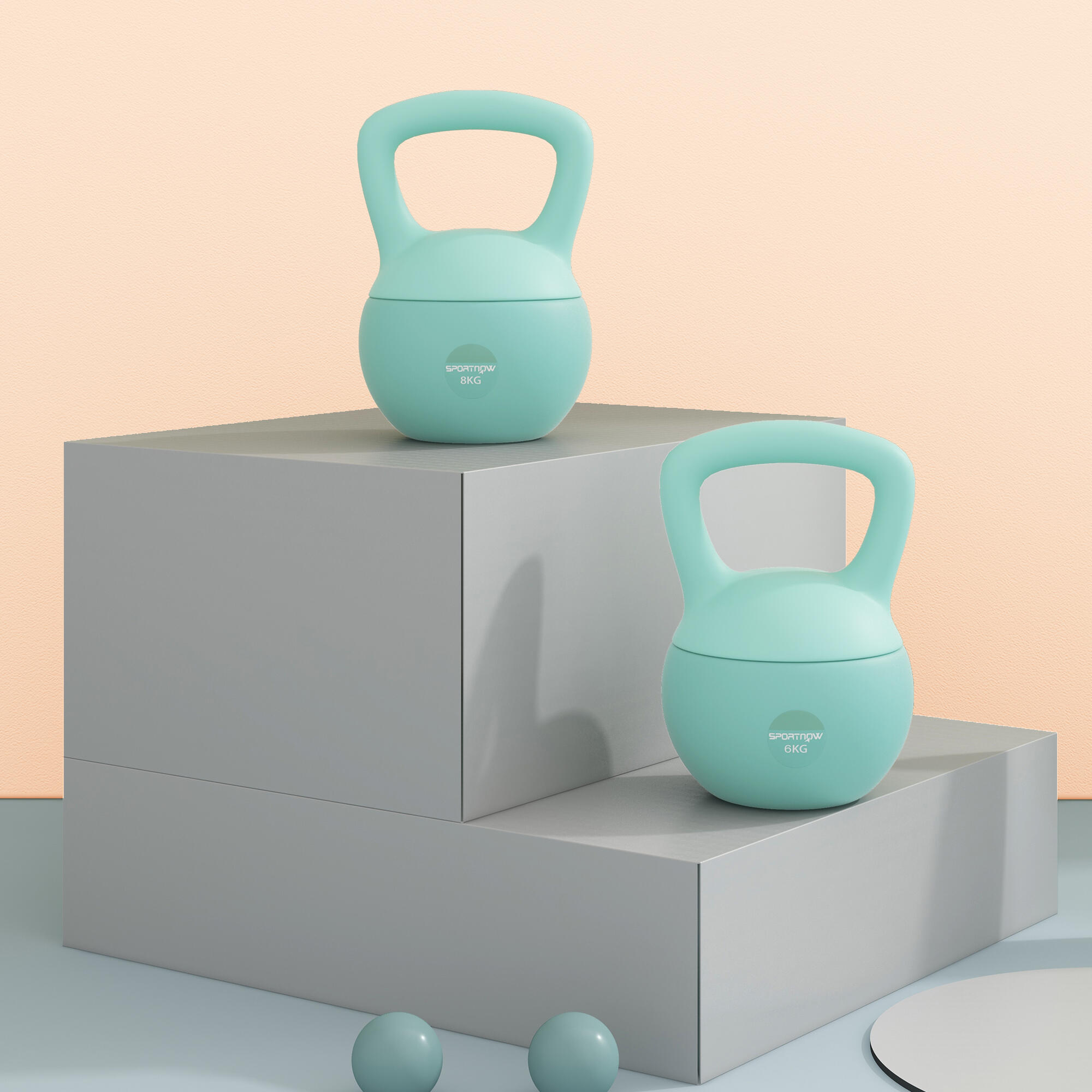 Kettlebell SPORTNOW 19x19x28 cm 4/7
